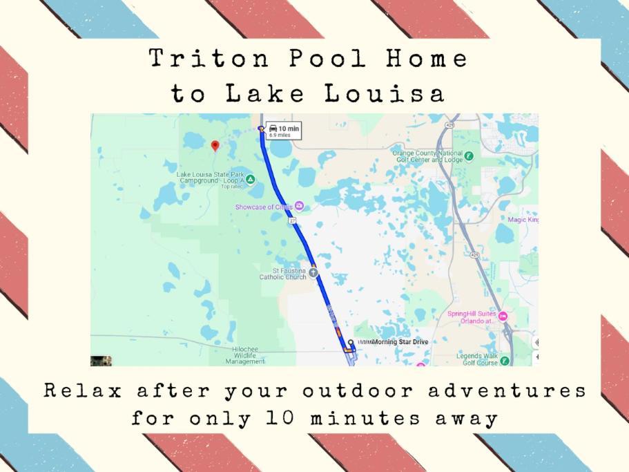 Triton Vacation Pool Home Near Disney Orlando Exterior photo